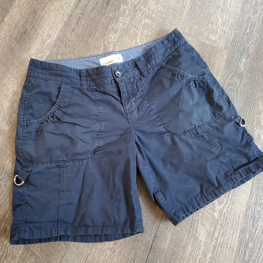 OLD NAVY Navy adjustable length shorts Sz. 6